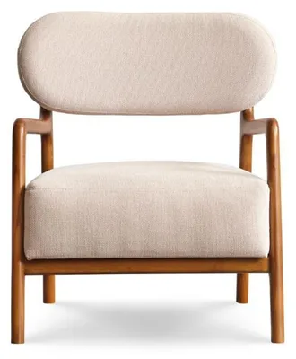 Immagine prodotto di Poltrona moderna monoposto Poltrona 1 posto in tessuto poltrona design beige poltrona club