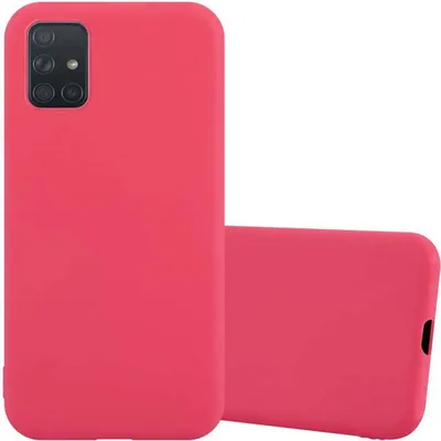 Produktbild von Cadorabo Hülle für Samsung Galaxy A51 4G / M40s Schutzhülle in Rot Handyhülle TPU Silikon Etui Case Cover