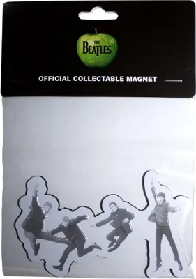 Produktbild von The Beatles - Kühlschrank-Magnet, Sprungfoto RO12348 (Einheitsgröße) (Schwarz/Weiß)