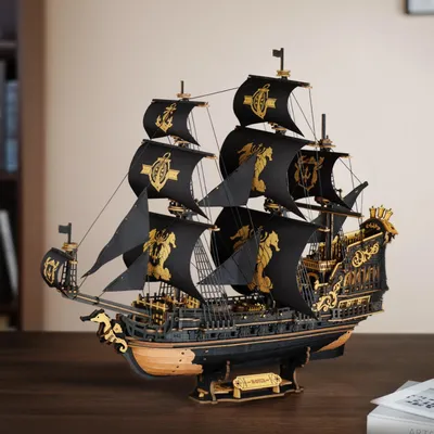 Produktbild von Seahorse Barque Piratenschiff Black Pearl aus Holz