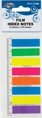 Obrázek produktu pro Indexovací záložky 45 x 12 mm, 25 ks. 87409 – Centrum