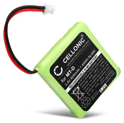 Image de CELLONIC 1x Batterie pour Téléphone sans fil Compatible avec Switel DFT 8171, DFT 8172, DFT 8173, Compatible avec Texet GP0735 - (600mAh, 2.4V)