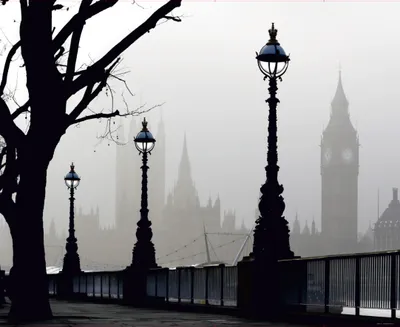 Produktbild von Sanders & Sanders Fototapete London Grau und Schwarz 375 x 270 cm