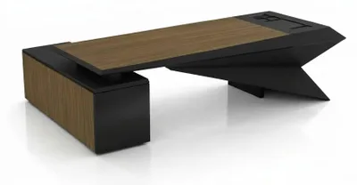 Obrázek produktu pro Moderní hnědý psací stůl, designový kancelářský stůl, exekutivní stůl