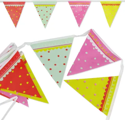 Produktbild von Wimpelkette 3,00 m Multicolor4 - Punkte