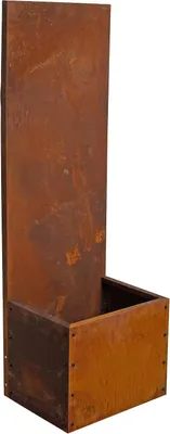 Productafbeelding van Inkijkwerende elementen voor privacy en decoratie - Roestkleurig metalen wand 150 cm