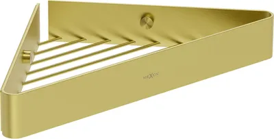 Zdjęcie produktu dla Mexen Evos-C koszyk łazienkowy narożny, złoty szczotkowany - 70A8514-55