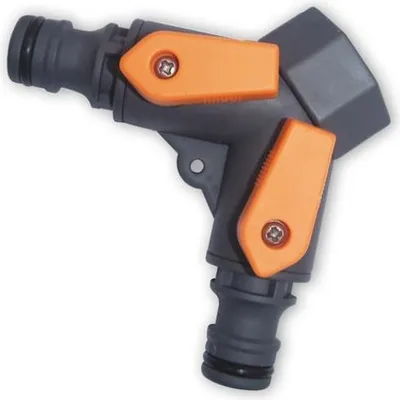 Image de vanne à 2 voies avec raccord de robinet 1/2" et 3/4