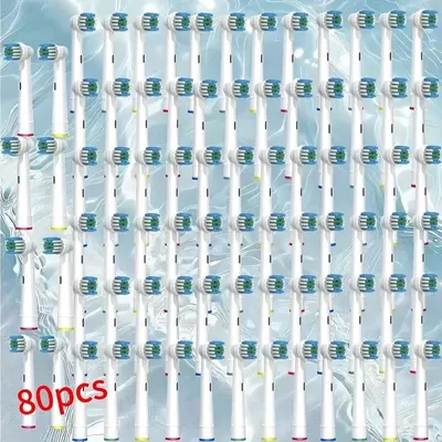 Produktbild von 80 aufsteckbürsten oral B ersatzbürsten zahnpflege bürstenköpfe zahnbürsten