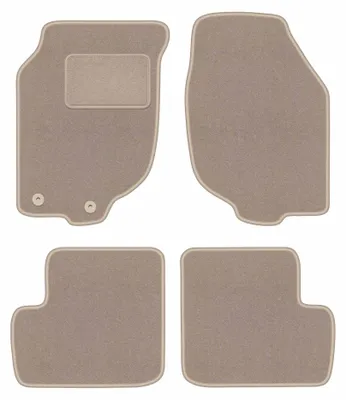 Obrázek produktu pro Velurové autokoberce pro: Rover 200 2000-2005 (hatchback) – sada 4 ks, béžové, na míru – Wielganizator LUX