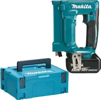 Image de Agrafeuse 18 V LXT - 7/10 mm - MAKITA - 2 batteries 18V 3.0Ah - chargeur - MakPac - DST112RFJ