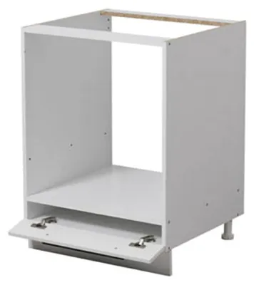Produktbild von Dmora Küchenvorratsschränk Palmiano 60x55x82h cm Weiß, eine Schublade, ein Fach
