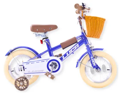 Image de Buxibo - Vélo d'enfant pour garçons - Luca - 12 pouces - bleu foncé