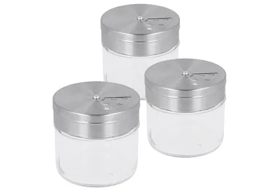 Produktbild von METALTEX Gewürzstreuer Glas/Inox 100ml Ø6x6cm 3er Set