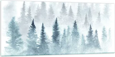 Produktbild von Bilder auf glas - Bäume Wald Natur - 120x50cm - Glasbilder - Wandbilder - Kunstdruck - zum Aufhängen bereit - Wanddekoration aus Glas - Glas Bilder - Wandbild auf Glas - Einteilig - GAB120x50-3981