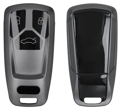 Produktbild von kwmobile Schlüsselhülle für Audi 3-Tasten Smartkey Autoschlüssel (nur Keyless Go) Hülle - Autoschlüssel Schlüssel Hülle aus TPU Silikon -