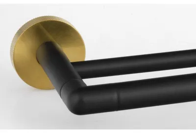 Immagine prodotto di LARISSA portasalviette doppio 600 mm, nero/oro opaco