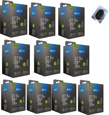 Produktbild von 10 x Schwalbe Fahrradschlauch AV19F-40 ("27.5+/29/29+") inkl. Schlauchflicken