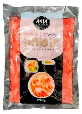 Image de Gingembre mariné rose, 240 g - Asia Kitchen