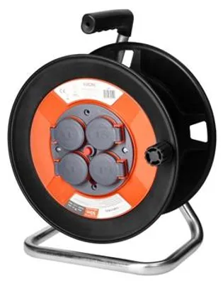 Obrázek produktu pro Prázdný navíjecí buben ORNO CR-5, IP44 4x2P+E 16A 230V, H05VV-F 3x1.5mm2, 50m