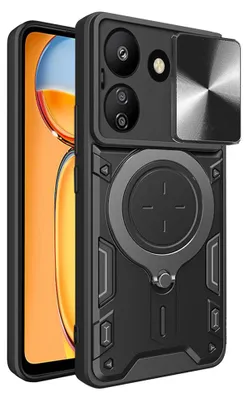 Zdjęcie produktu dla Techsuit CamGuard Pro Etui do Xiaomi Redmi 13C 4G / Poco C65 - Czarne