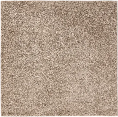 Productafbeelding van Interiyou Wasbaar hoogpolig tapijt Sofia, beige, 160x160 cm