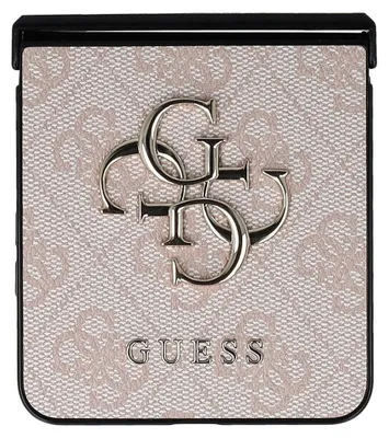 Produktbild von GUESS Tasche passend für SAMSUNG Z Flip7 GUHCZF74GMGPI (Kunstleder 4G Metall Logo) rosa