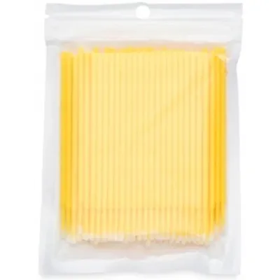 Obrázek produktu pro Mikrobrush aplikátory na řasy 100ks. Žluté 2,5 mm