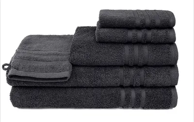 Produktbild von grace grand spa Handtuch Aktion mit Streifen-Bordüre Dunkelgrau One Size