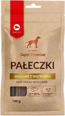 Produktbild von MACED Beef Sticks with liver - Hundeleckerli - 100g
