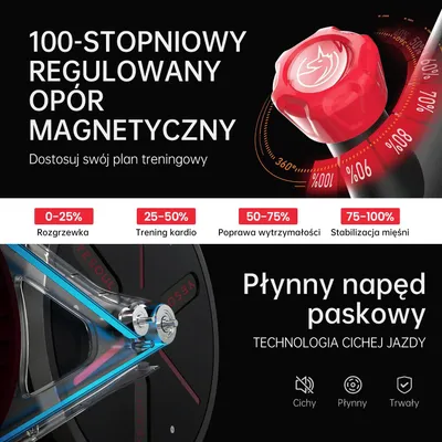 Zdjęcie produktu dla YESOUL G1M Plus – rower stacjonarny, cichy magnetyczny opór, wygodne siedzisko, rower fitness z ekranem 21,5" FHD