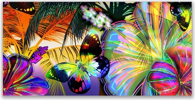 Produktbild von Tulup Leinwand-Bilder 120x60 Wandbild Canvas Kunstdruck Abstrakt Kunst