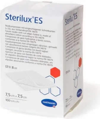 Obrázek produktu pro Prodyn gzov kompresy Sterilux ES, nesteriln 100 ks 5 x 5 cm