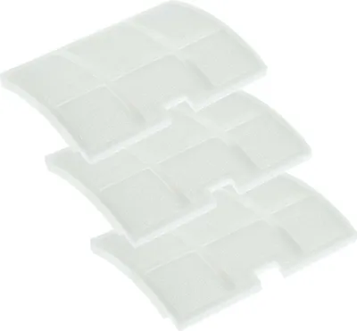 Produktbild von vhbw 3x Staubsaugerfilter Ersatz für Sebo 5143 für Staubsauger - Abluftfilter Weiß