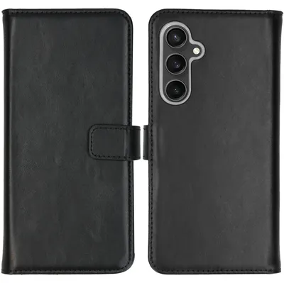 Imagen del producto de Funda de Cuero Auténtico tipo Libro para Samsung Galaxy S23 FE -