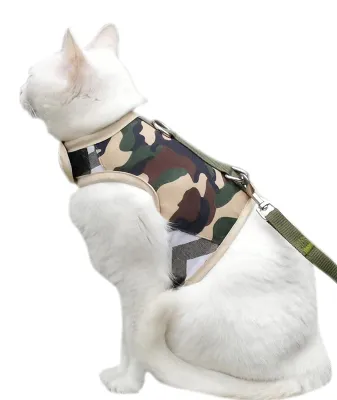 Produktbild von Geschirr/Weste und Leine für Frettchen/Katze/Hund, katzensicher