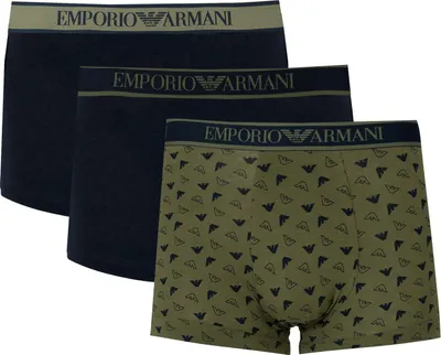 Produktbild von Emporio Armani Boxershorts "3 Pack" -  112130 4F717 - Grün-  Größe: L(EU)