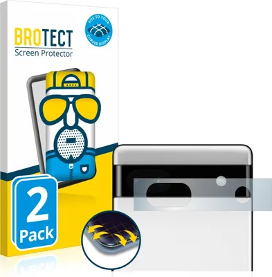 Produktbild von 2x BROTECT Fullscreen Schutzfolie für Google Pixel 6a (NUR Kameraschutz) Displayschutz Folie Fullcover Matt Entspiegelungsfolie