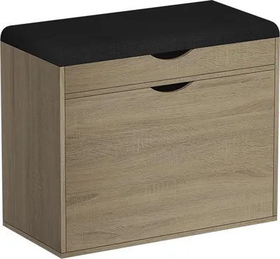 Produktbild von Schuhbank Vicco Schufy Sonoma 60 x 51 cm mit 2 Fächern, Model 56660