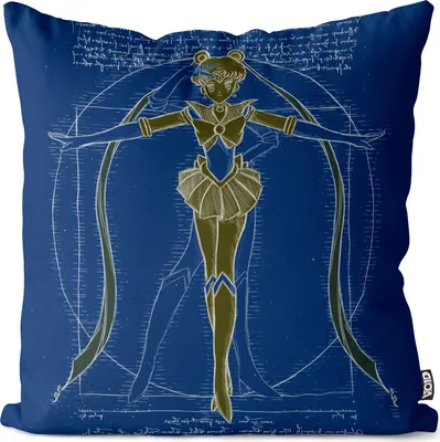 Produktbild von VOID Vitruvianische Bunny Kissenbezug Kissenhülle Polyester wasserfest sailor mondstein luna moon anime
