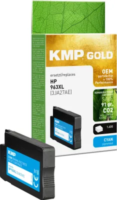 Immagine prodotto di KMP GOLD Patrone HP 963XL (3JA27AE) cyan 2000 S. remanufactured