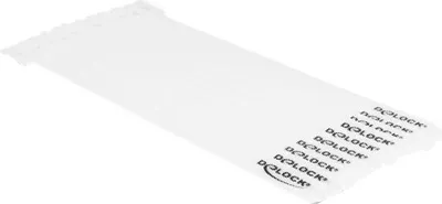 Produktbild von Delock Klett-Kabelbinder L 200 x B 12 mm weiß 10 Stück