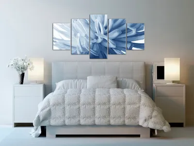 Image de Tableau acoustique Fleurs 200 x 100 cm Tableau en 5 parties Mousse acoustique Absorbeur acoustique haute performance Isolation acoustique Toile 5 parties Tableau mural Acoustique intérieure Isolation acoustique 030210-66