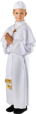 Obrázek produktu pro Kostým PAPST Kněz Mnich 6-8 let Ples