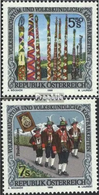 Produktbild von Briefmarken Österreich 1996 Mi 2191-2192 (kompl.Ausg.) postfrisch Volksbrauchtum