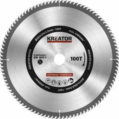 Image de Lame de scie circulaire Ø 305 x 30 x 3,2 mm Lame de scie à bois 100 dents + 3 bagues de réduction