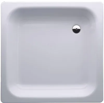 Produktbild von sanicomfort Stahl-Duschwanne 90 x 90 x 16 cm, weiß, quadratisch
