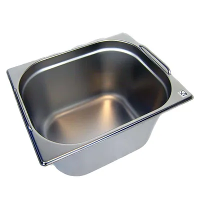 GN 1/2 Gastronormbehälter GN-Behälter Edelstahl 12,5 Liter Tiefe 200mm MIT FALLGRIFF