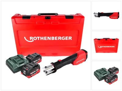 Obrázok produktu pre Rothenberger ROMAX 4000 CAS akumulátorový krimpovací stroj 18 V 34 kN + 2x batéria 10 Ah + nabíjačka + kufor