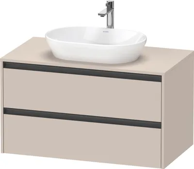 Produktbild von Duravit Ketho.2 Wastafelonderkast 100x55x56,8 cm Mat Taupe